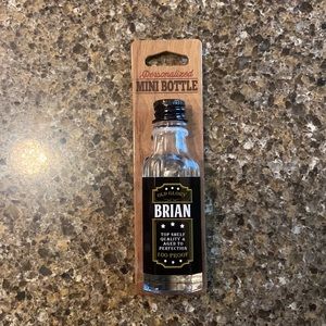 Personalized Mini Bottle - For the Name BRIAN - Brand New Gift Bottle to fill
